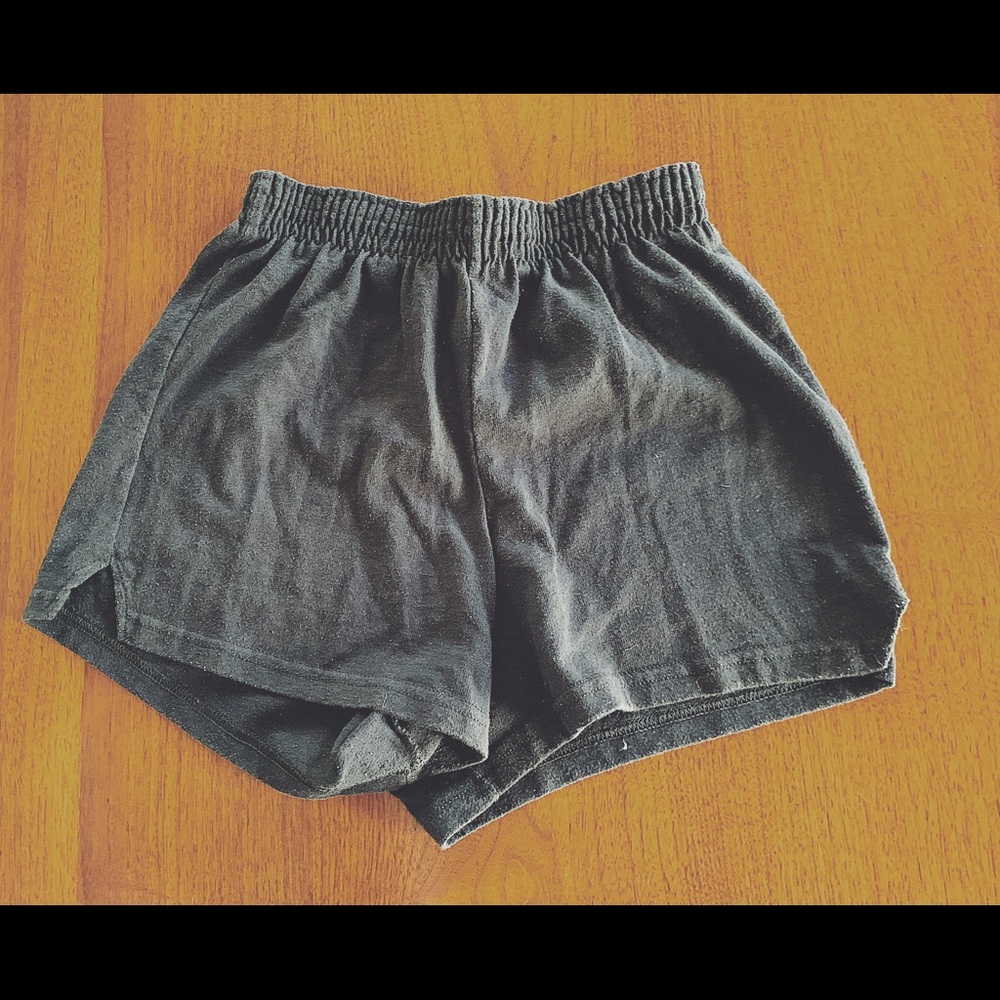 Plain Black Soffe Shorts